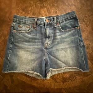 Madewell NWOT Distressed Denim Blue Women's Shorts Sz 26